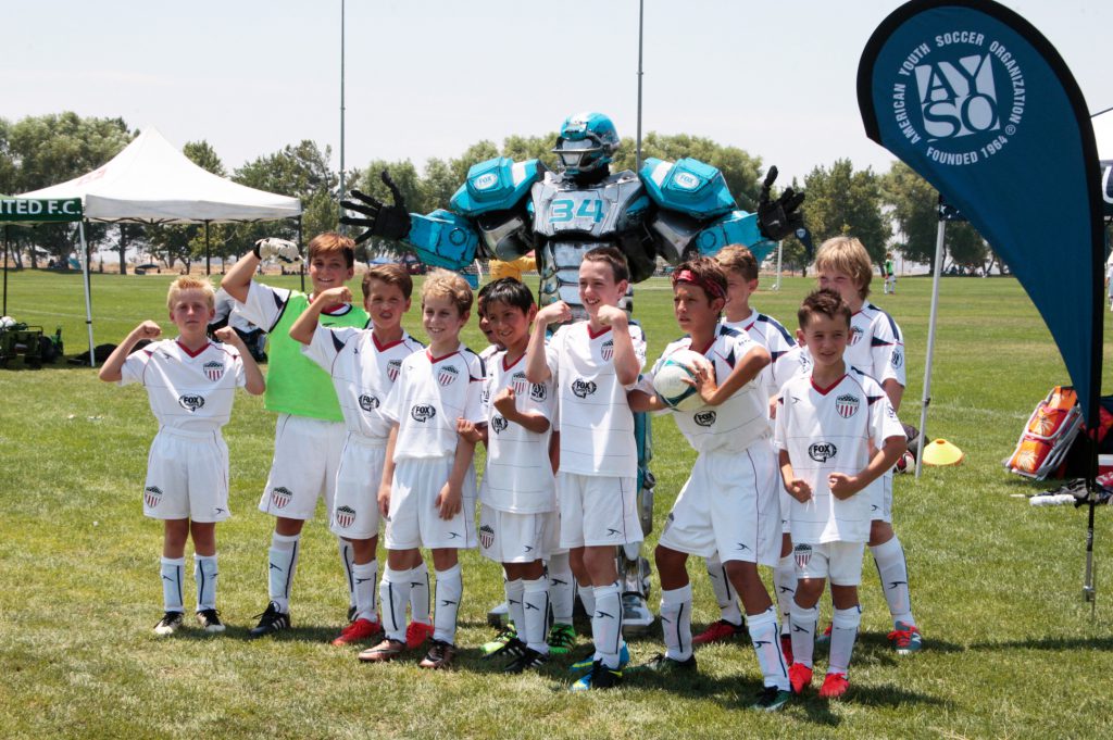 Young PCA athletes on the field