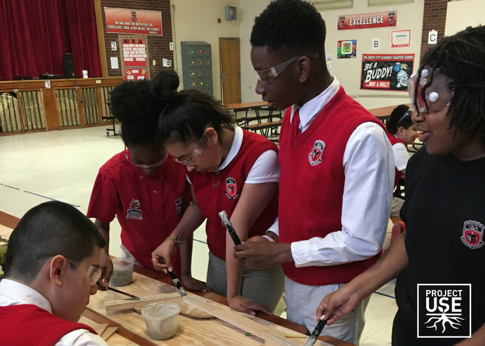 Boat building at Project U.S.E.