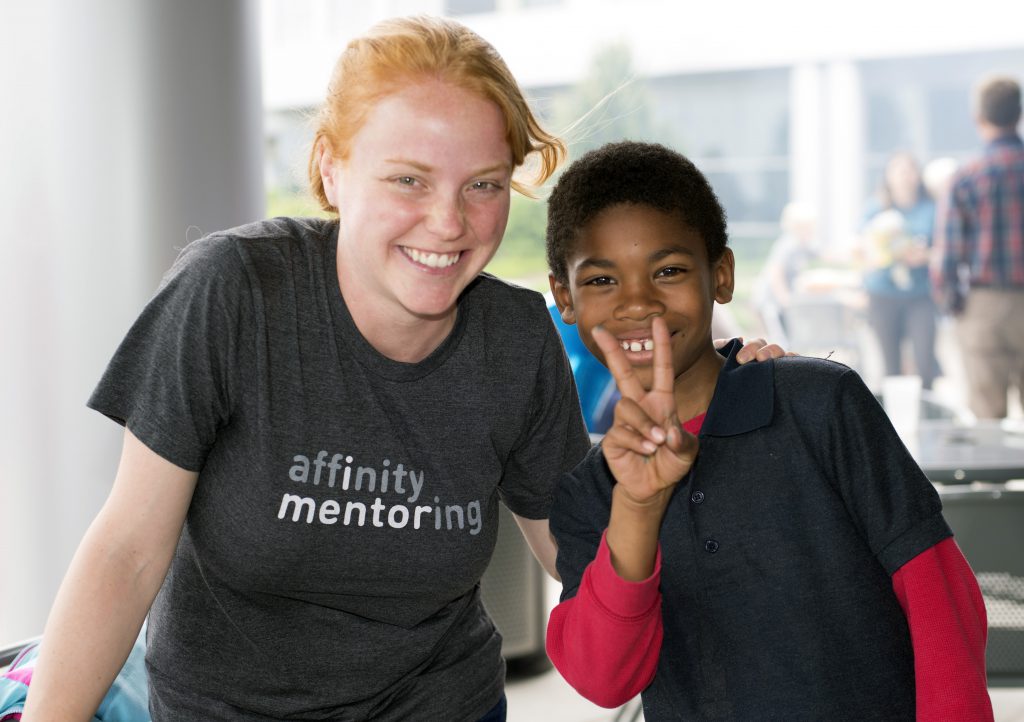 Mentor and mentee at Affinity Mentoring