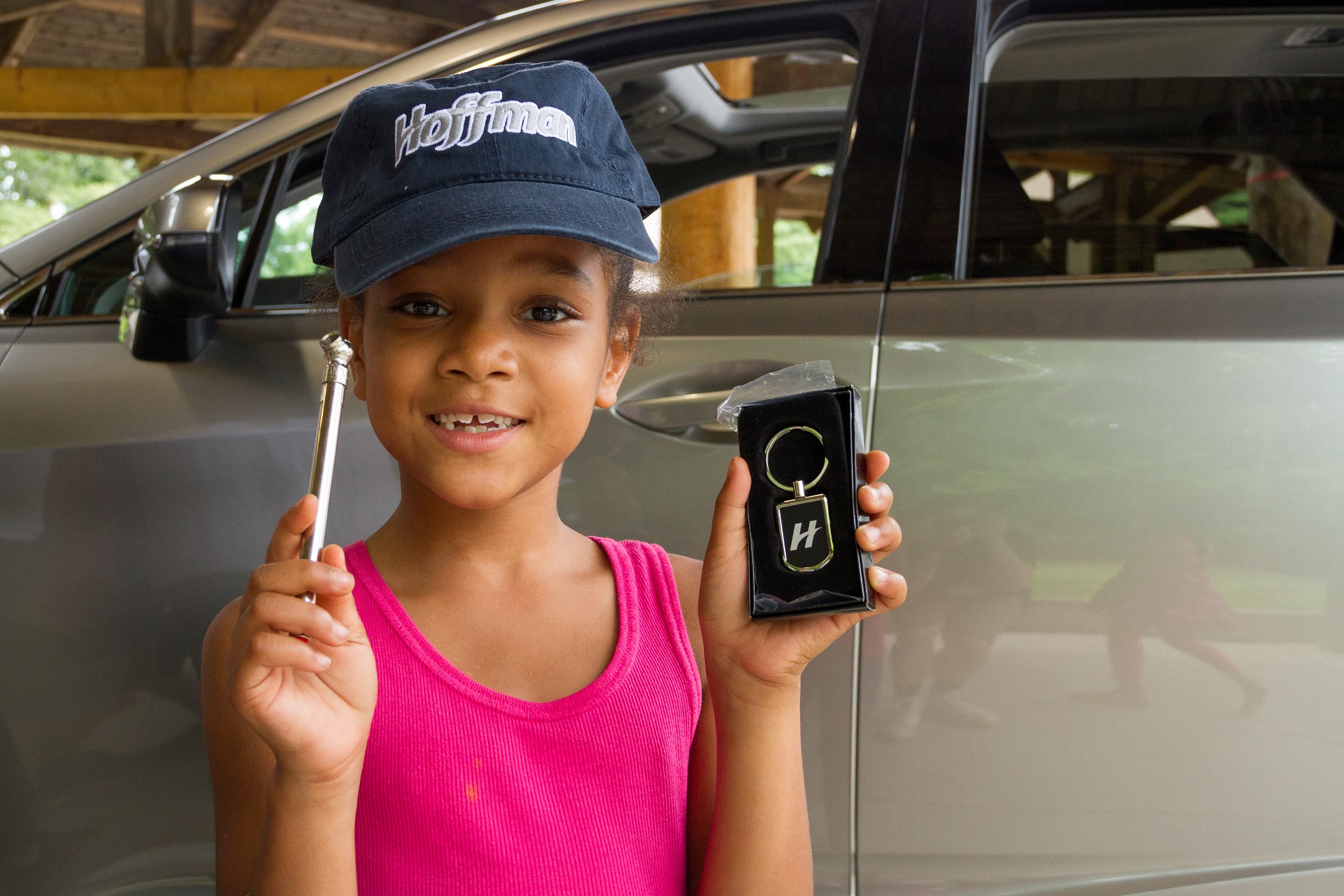 Camp Courant camper enjoys STEM activity