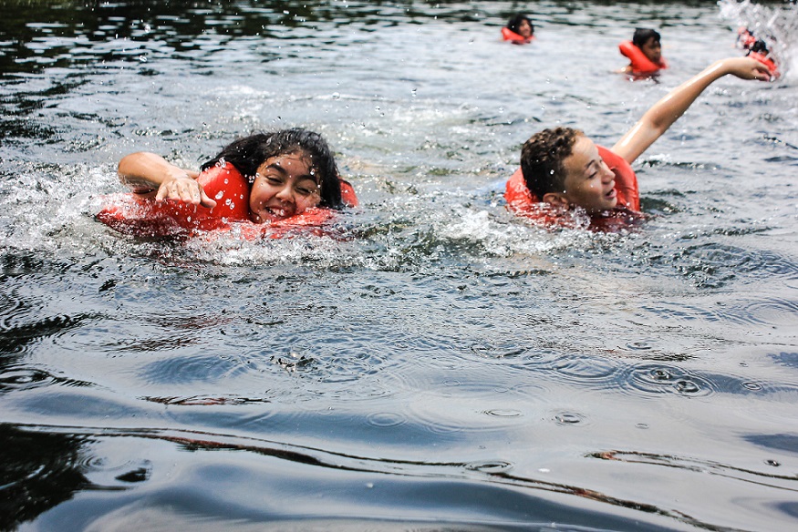 Project Morry participants learn to swim