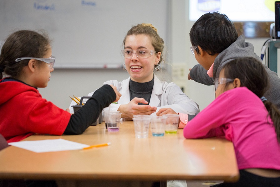 Science From Scientists instructor engages fascinated students