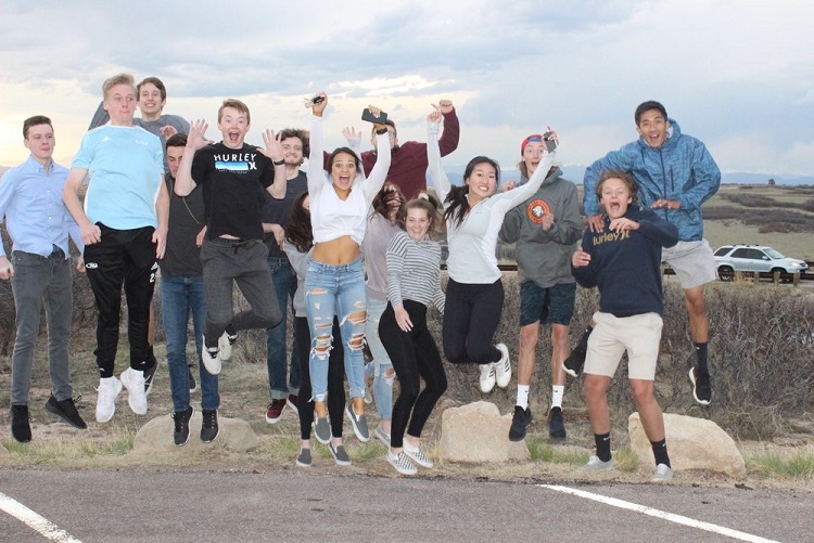 Happy Crew kids jump for joy