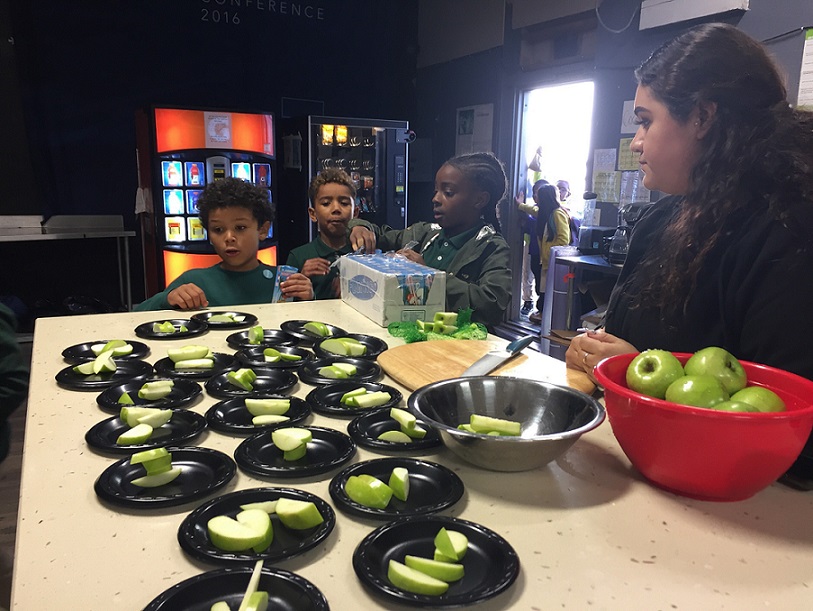 Nutrition workshop at East Oakland Boxing Association (EOBA)