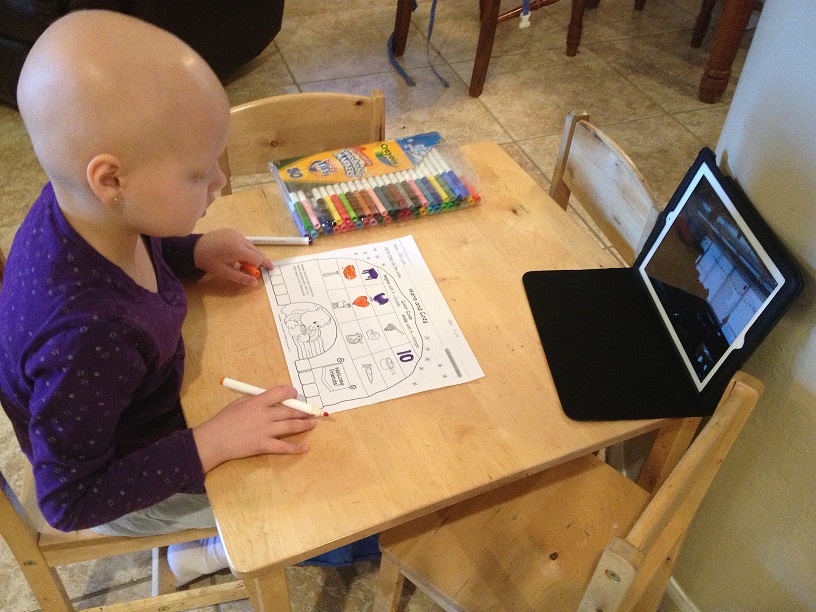 Pediatric cancer patient does classwork thanks to Hopecam
