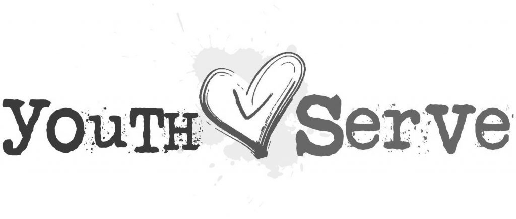 YouthSERVE logo in grayscale