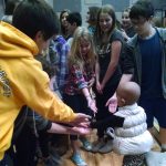 Sparrow gives five to students