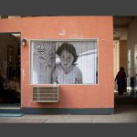 mobile motel exhibit depicting where Project Hope Alliance CEO Jenn Friend spent her formative years