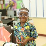 goggles, marker, alarm boxKids at Camp Vanguard
