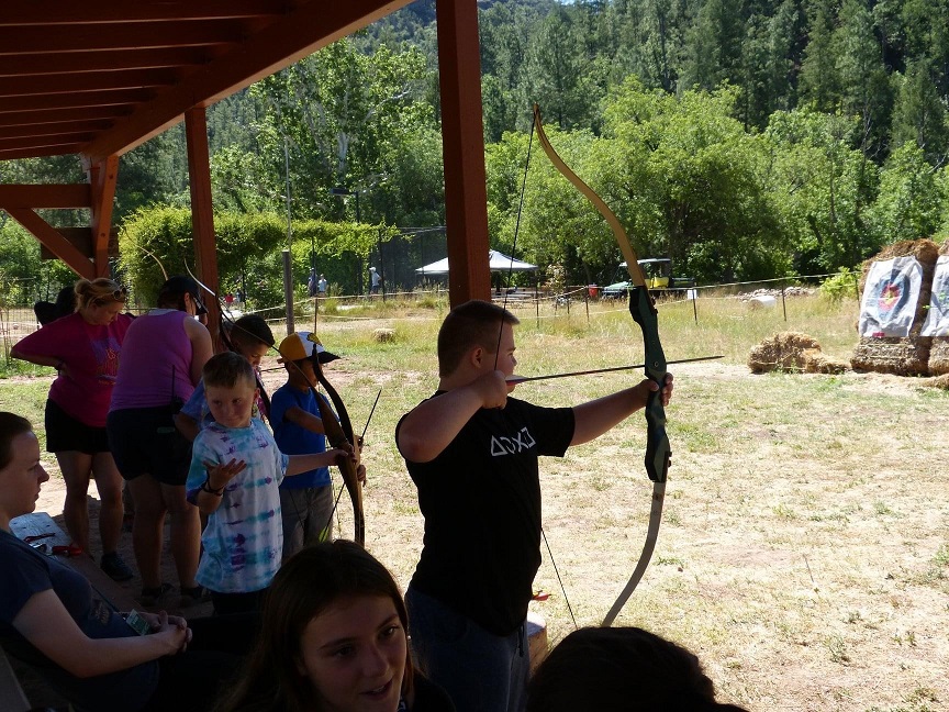 Southwest Kids Cancer Foundation archery session