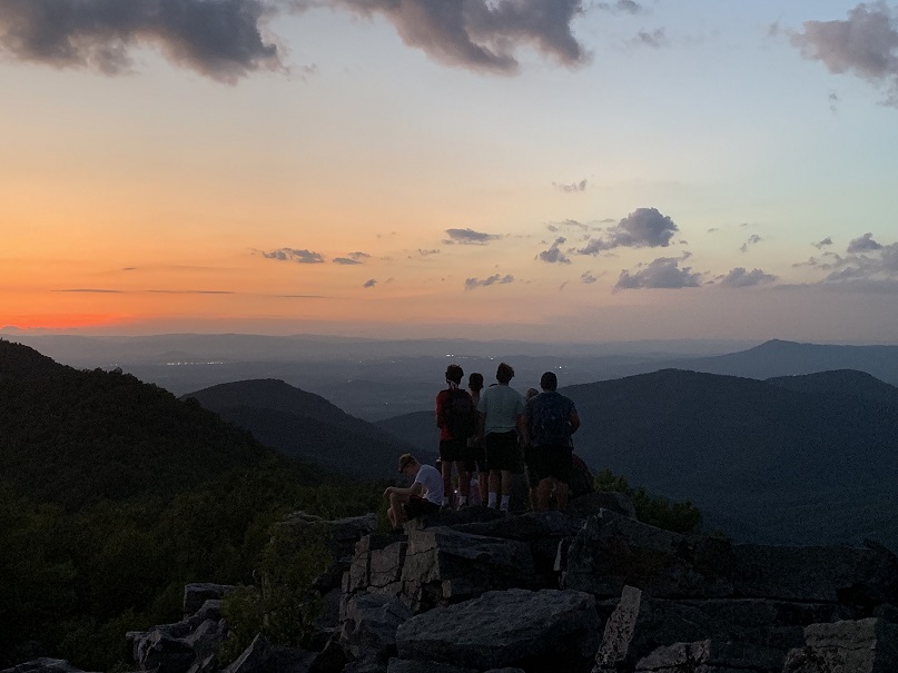 Valley Scholars enjoy a sunset