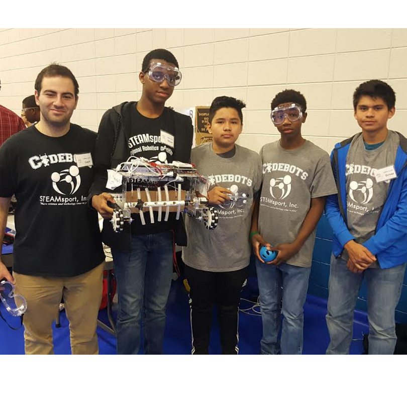 STEAMsports, Inc. students display their robotics project 