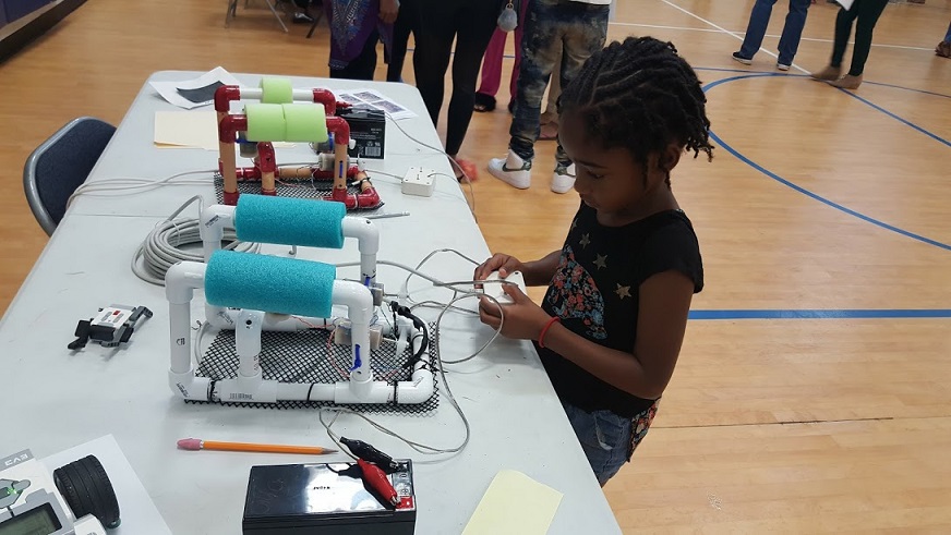 Students explore underwater robot