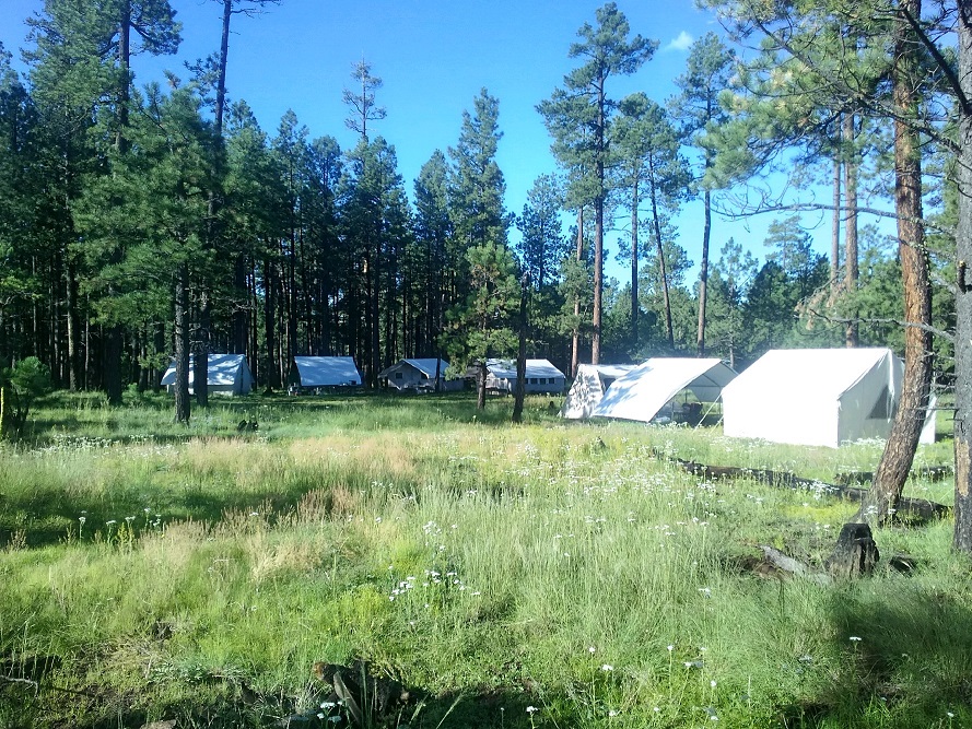 Campsite in the mountains