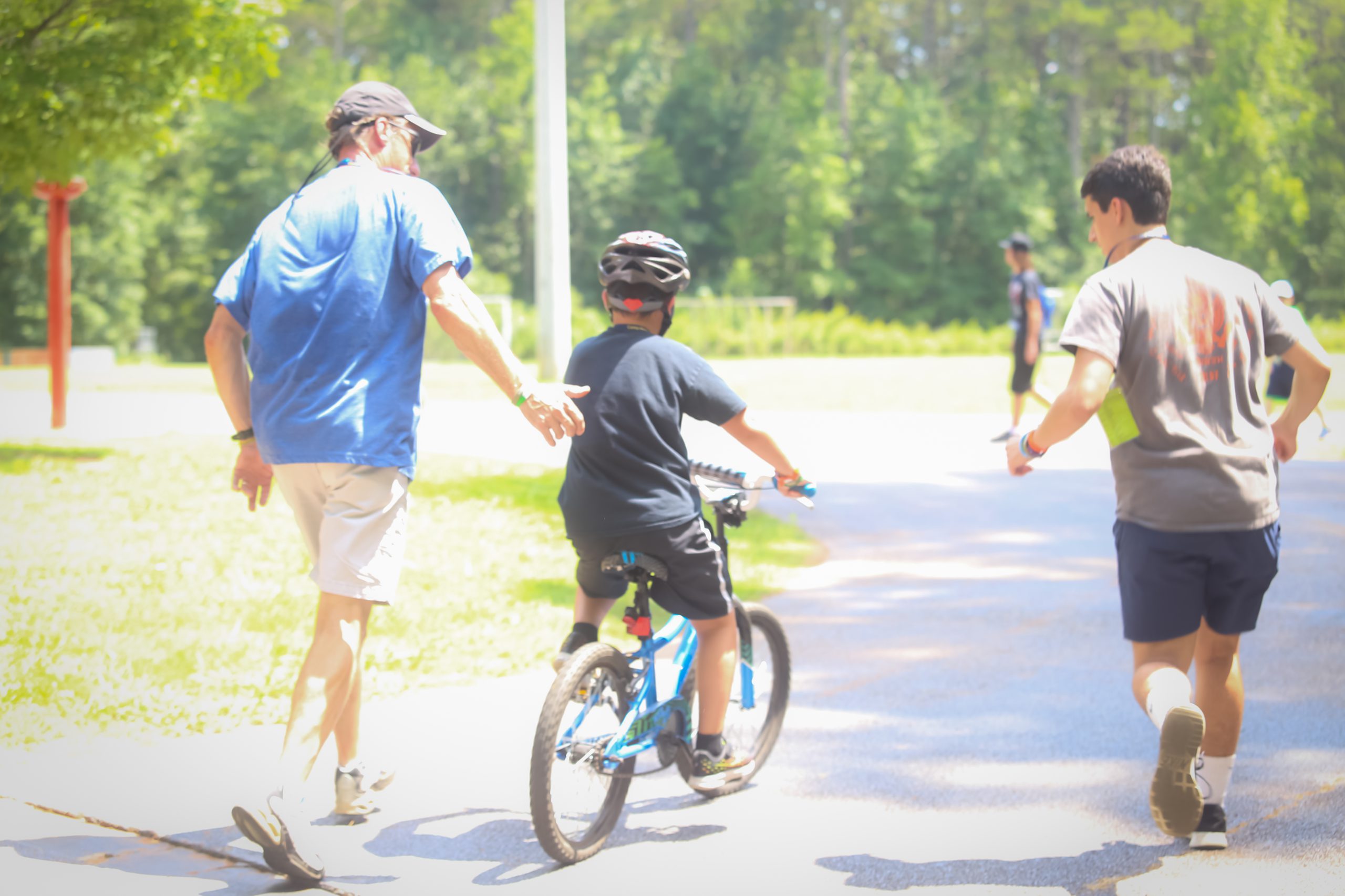 Learning to ride a bike at Camp Horizon