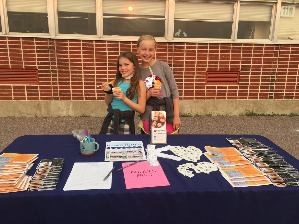 Children man table at Families First