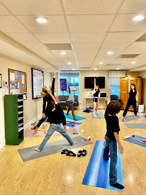 Supporting Kidds yoga