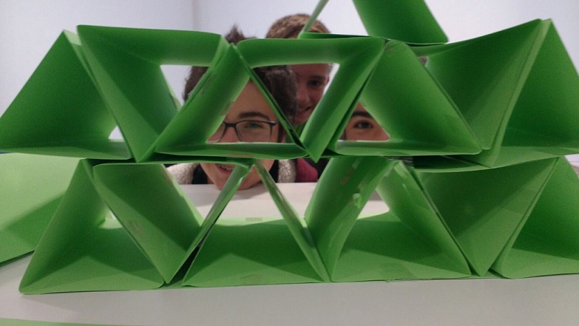 Peeking through triangle structure