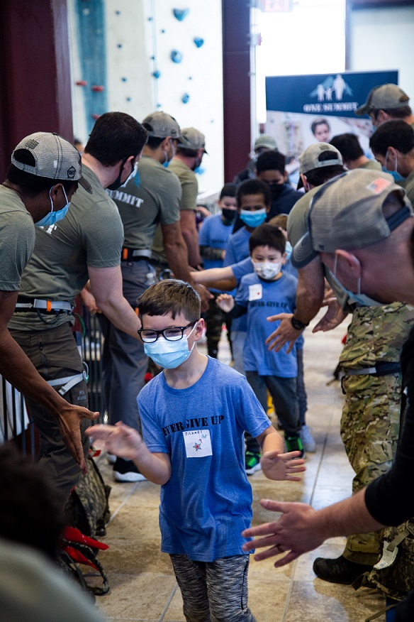 Little boys with cancer meet their Navy Seals at One Summit