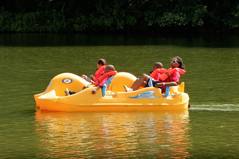 H.E.R.O. for Children kids enjoy paddle boating