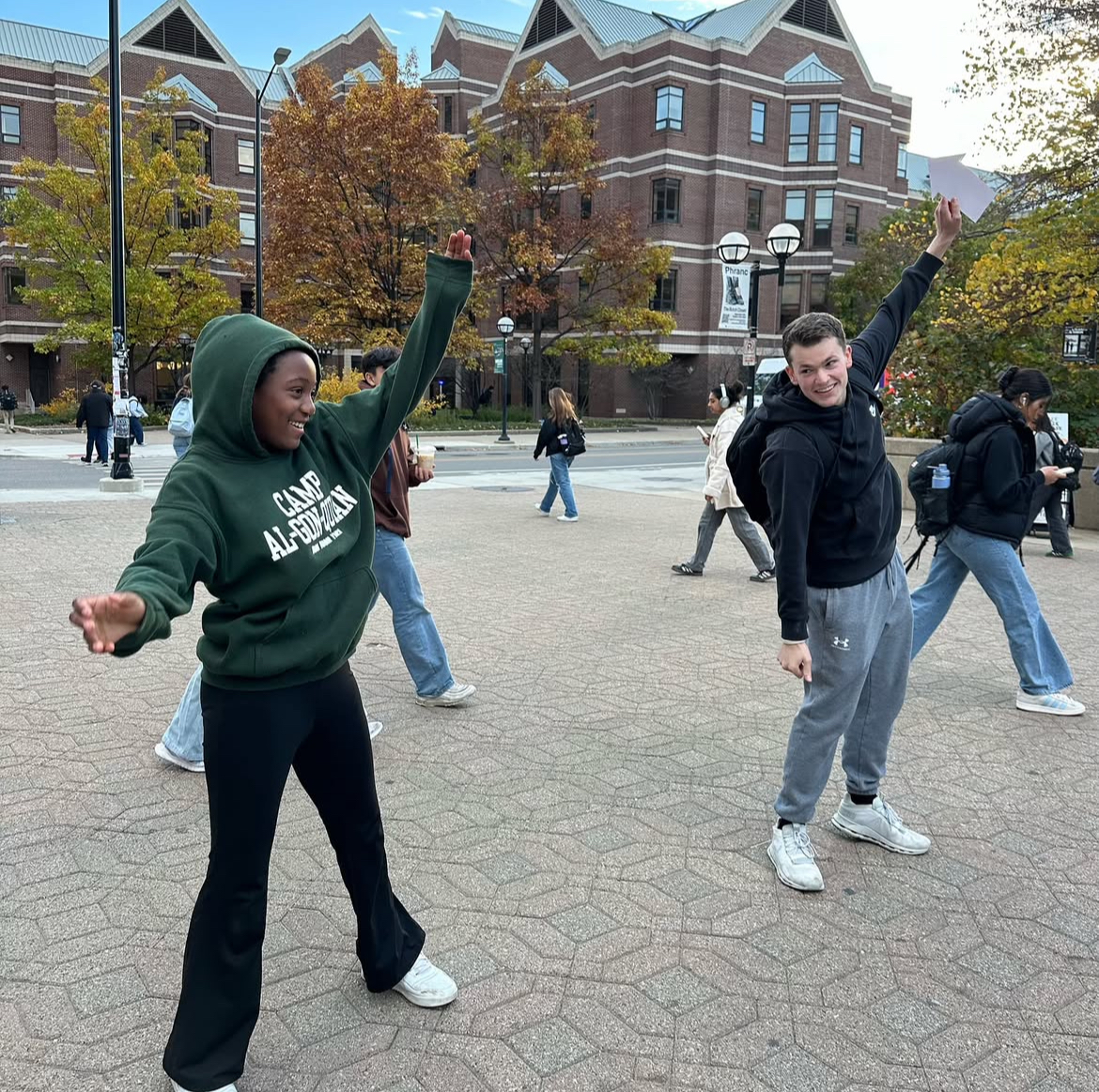 College Mentors for Kids having fun during outdoor activity