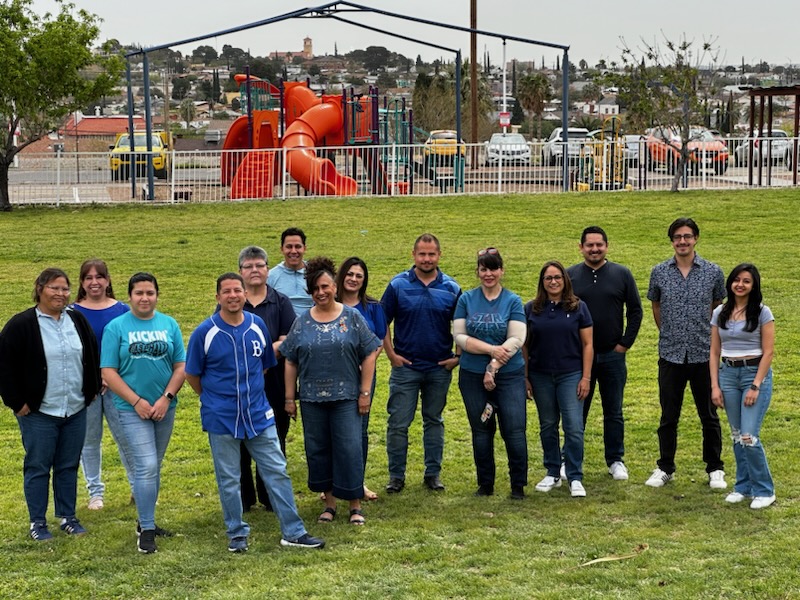 El Paso Center for Children staff group photo outdoors
