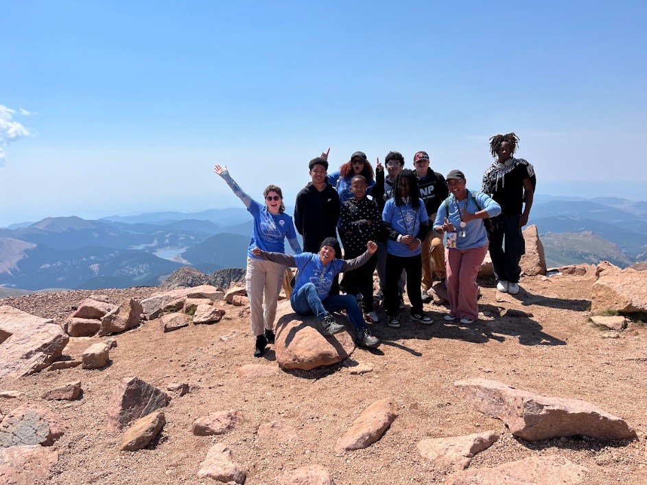 Peak Education group photo climb