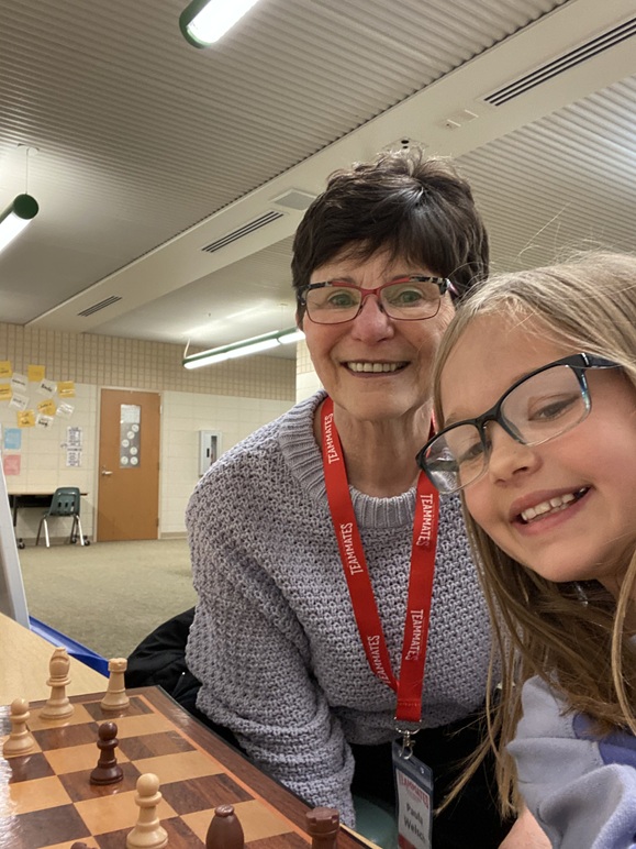 RC Mentor and Mentee play chess