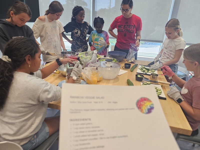 Dottie Rose Foundation girls cooking class to teach STEM principles