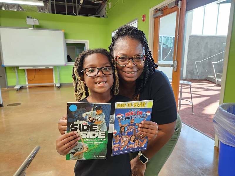 AR Kids Read tutor and student