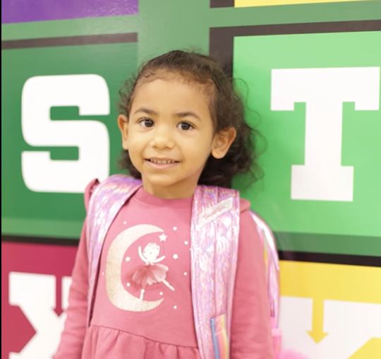 Back to School smiling girl BBI