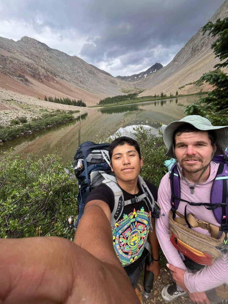 mentor mentee hike near river